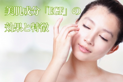 美肌成分「EGF」で肌の再生を促す！